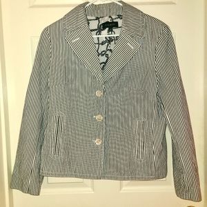 Talbots Seersucker Blazer